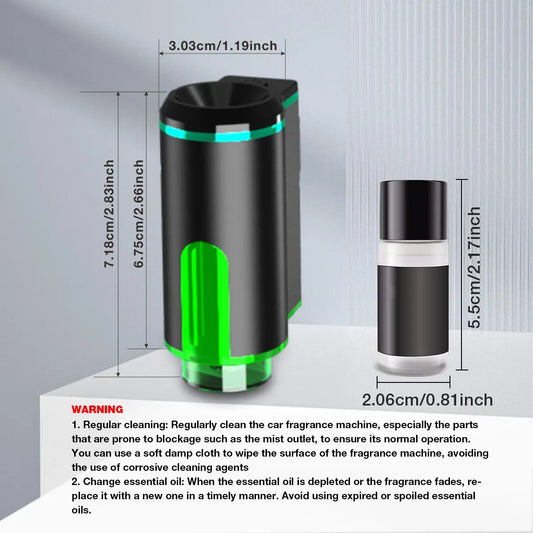 Smart Car Aroma Diffuser, 1 Box Car Air Freshener with 6 Counts Essential Oil, Adjustable Car Air Freshener, Car Interior Accessories, Car Interior Diffusers, Car Fragrance Set #GLOBAL PICKS
